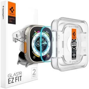 Spigen Glass EZ Fit 2 Pack Apple Watch Ultra 2/Ultra 49mm