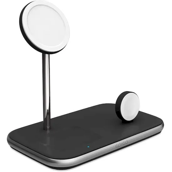 Epico 3in1 bezdrátová nabíječka Made for MagSafe s adaptérem v balení - černá - Image 2
